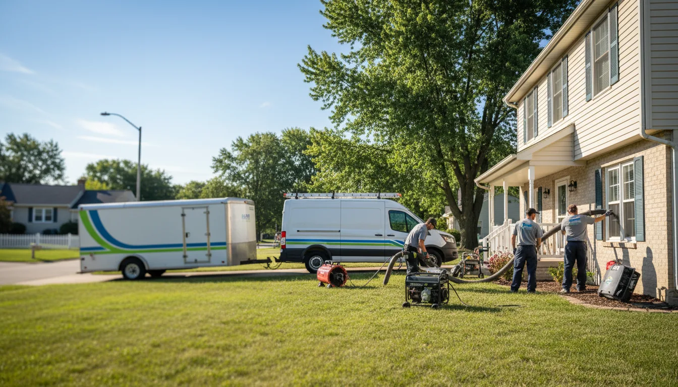 Flooded Basement Restoration And Cleanup With Repair in Dunbar, WI near me
